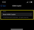 An iPhone or iPad Microsoft app keeps closing with error "Org Data ...